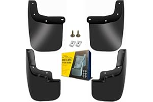 QUYDDC Mud Flaps Fit for 2015-2022 Chevy Colorado/ 2015-2022 GMC Canyon (W/o Fender Flares or Cladding)(Excludes ZR2), Dedicated Mudguard for Four Seasons Universal Protection, Front and Rear