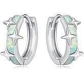 Flower Earrings for Women S925 Sterling Silver Rose/Daisy/Chrysanthemum Hoop Earrings Rose Gold Small Hoop Earrings Flower Earrings Jewelry Gifts for Birthday Christmas