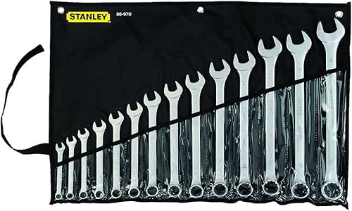 Stanley Juego de Llaves Combinadas SAE 14 pzas: Amazon.com.mx