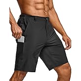 CQR Men's Quick Dry Stretch Hiking Cargo Shorts, Lightweight Water Resistant Tactical Casual, Golf & Outdoor with Pockets