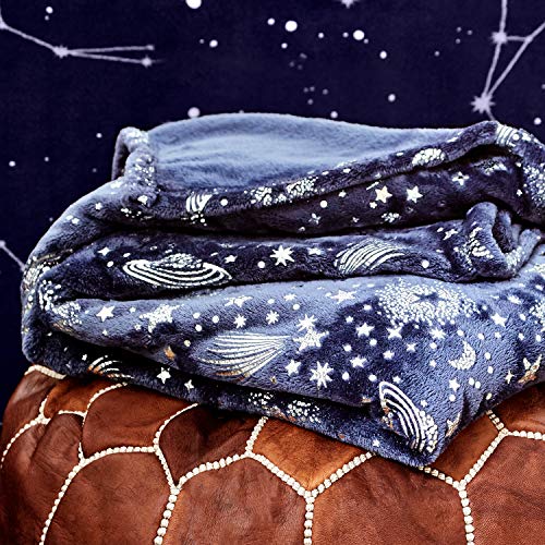 Berkshire Blanket VelvetLoft Cosmic Celebration Super Soft Cozy Warm