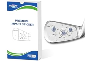 MSOAT Golf Impact Tape Labels, Self-Teaching Sweet Spot and Consistency Analysis, Improve Golf Swing Accuracy and Distance, Golf Club Impact Stickers 3-in-1 Set