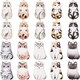 PH PandaHall 20pcs Enamel Cat Charms, 10 Styles 1 inch Cute Animal Charm Pendants Alloy Enamel Charms Lovely Cat Pendants for DIY Necklace Bracelet Earrings Keychain Craft Jewelry Making