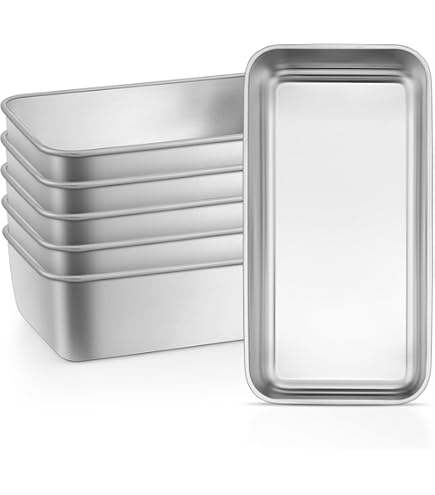 Baking Pan Swiss Roll Tin Amazon Stainless Steel Loaf Pans Pieces