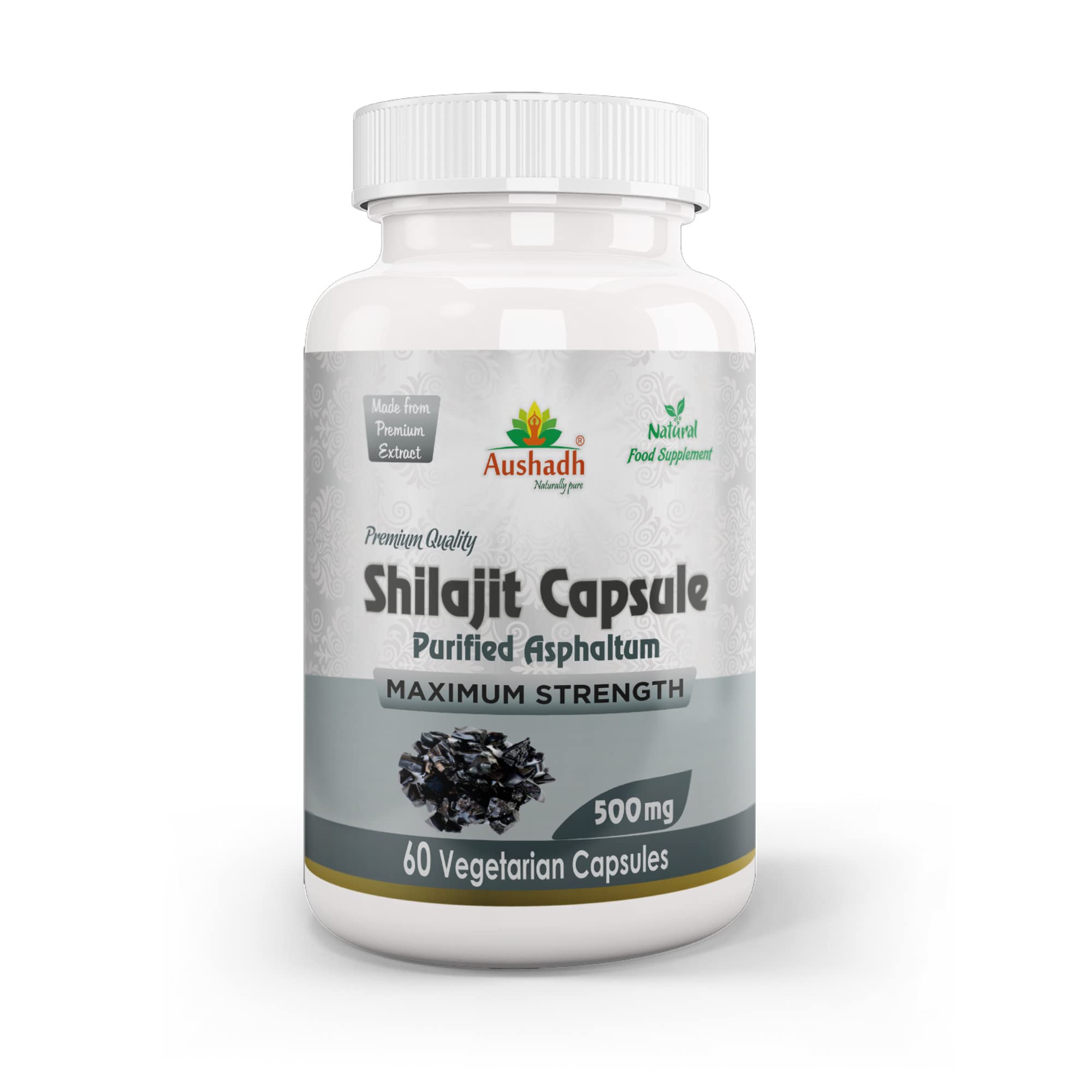 Pure Shilajit Capsule - Plant Derived Fulvic Minerals Support Metabolism and Immune System