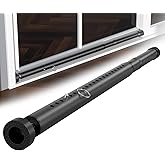 Sliding Door Security Bar，17.5-50 inch Adjustable Patio Door Security bar, Heavy Duty Window Security Bars Inside for Sliding