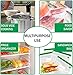 SOUSVIDE ART Reusable Vacuum Seal Bags with Vacuum Sealer, 37pcs - 30 Cooking and Storage Bags of 3 Sizes with Pump and Sous Vide Cooker Accessories - Food Safe Kit, Keeps Food Fresh