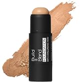 Palladio BUILD &amp; BLEND Foundation Stick, Medium Coverage Buildable Contour Stick for Face, Ultra Blendable Creamy Formula for a Natural Shine Free Finish, Professional Makeup, 0.25 Ounce (Almond)