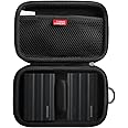 Hermitshell Hard Travel Case for Samsung T7 Shield 2TB / 1TB / 4TB, Portable SSD, USB 3.2 Gen2 External Solid State Drive (Black, Case for 2 Hard Drives)
