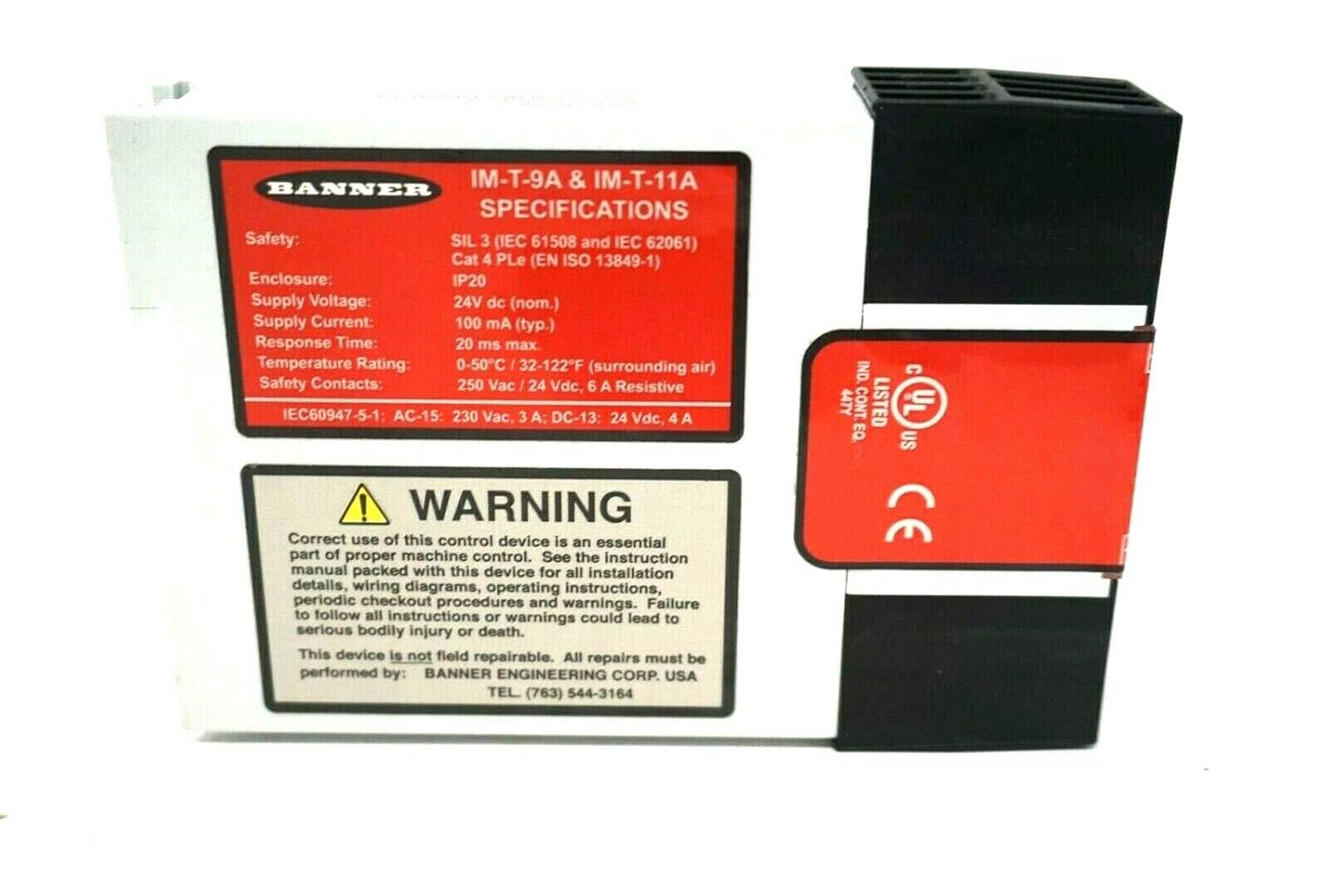 New Banner Engineering Im T 9a Safety Relay 61425 Amazon Com