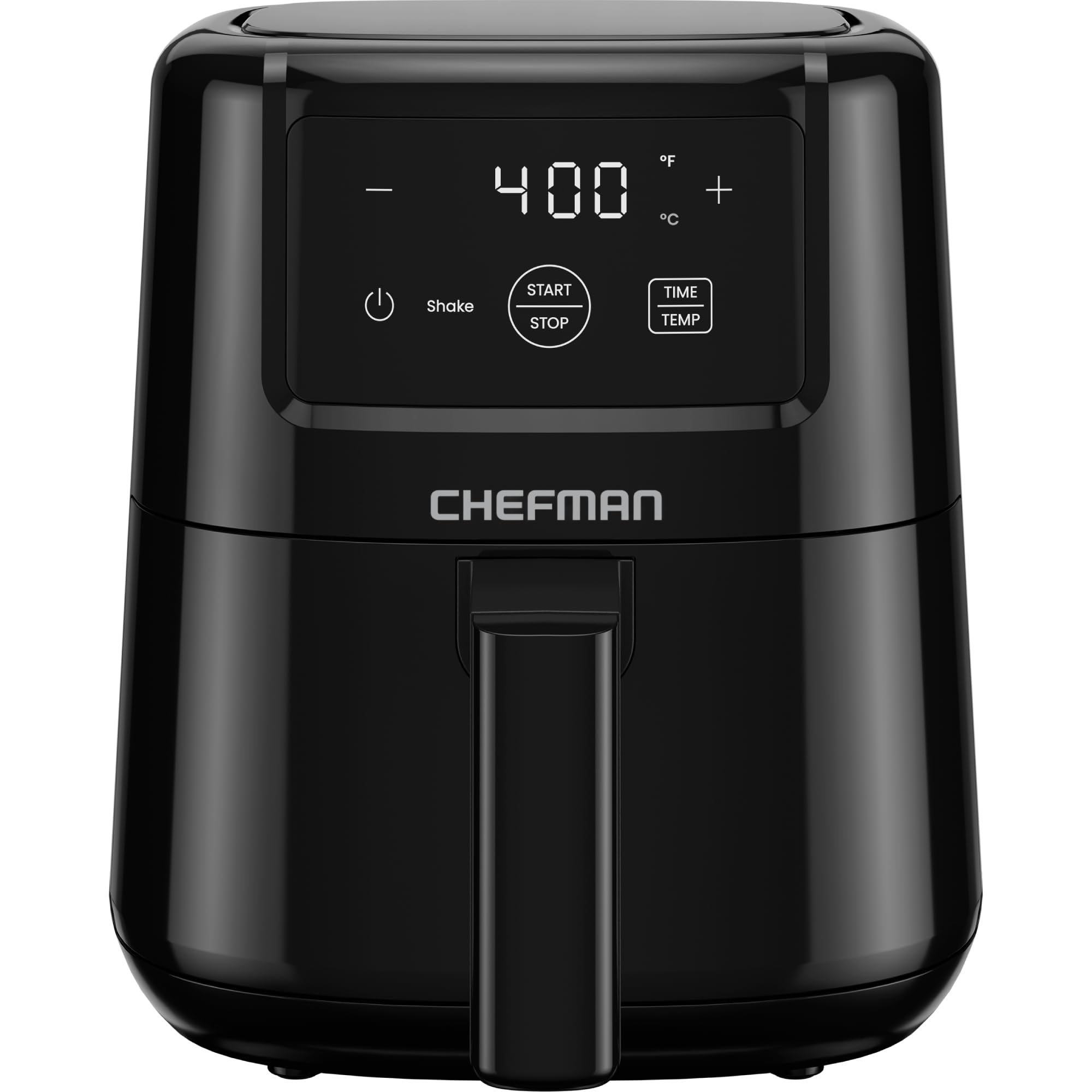 CHEFMAN 2 Qt Mini Air Fryer – Digital Space-Saving Compact Air Fryer with Nonstick and Dishwasher Safe Basket, Quick & Easy Meals in Minutes, Features Digital Timer and Shake Reminder – Black