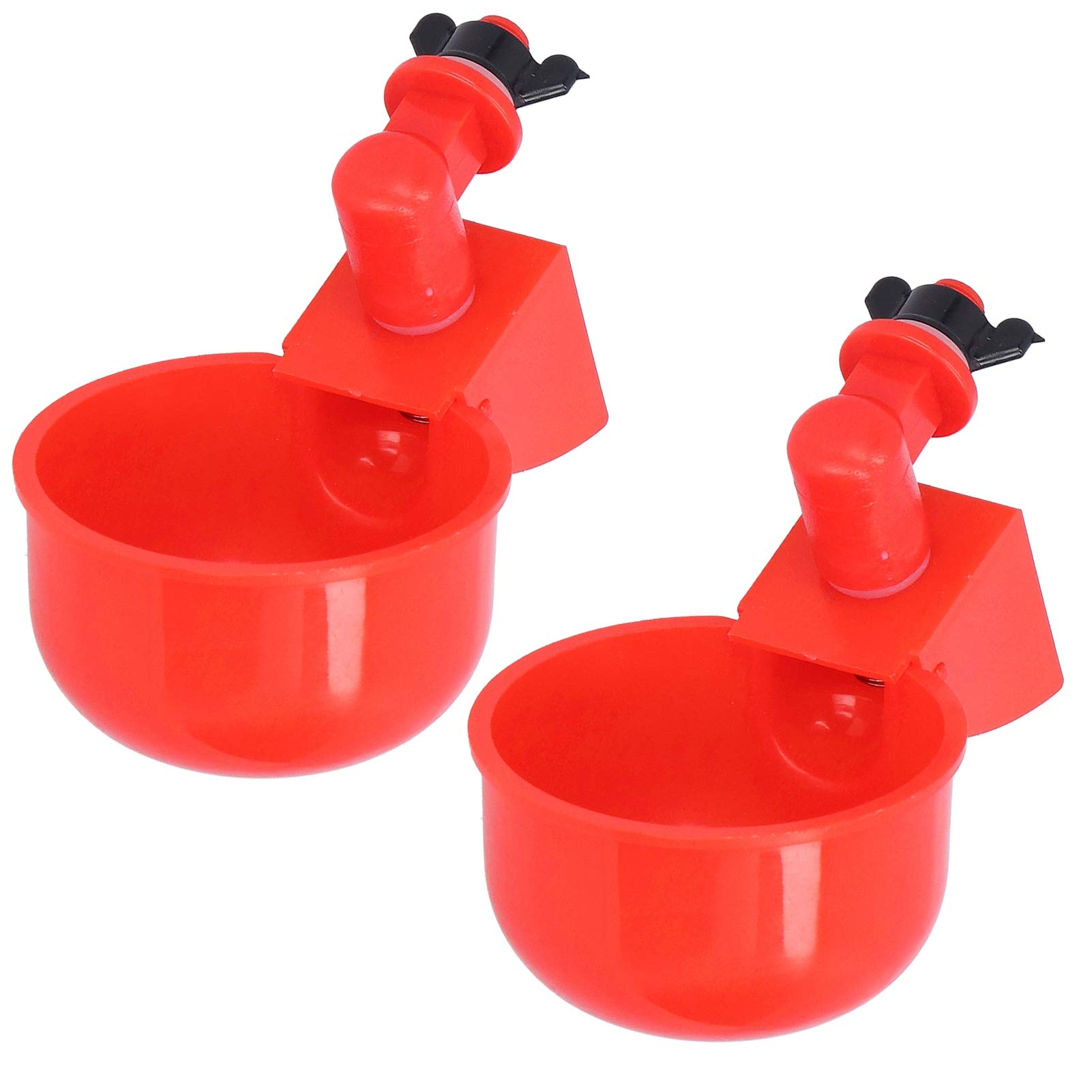 Chicken Water Cup 2Pcs Automatic Plastic Chicken Drinker Cups For poultry, pigeons, birds Easy to installat