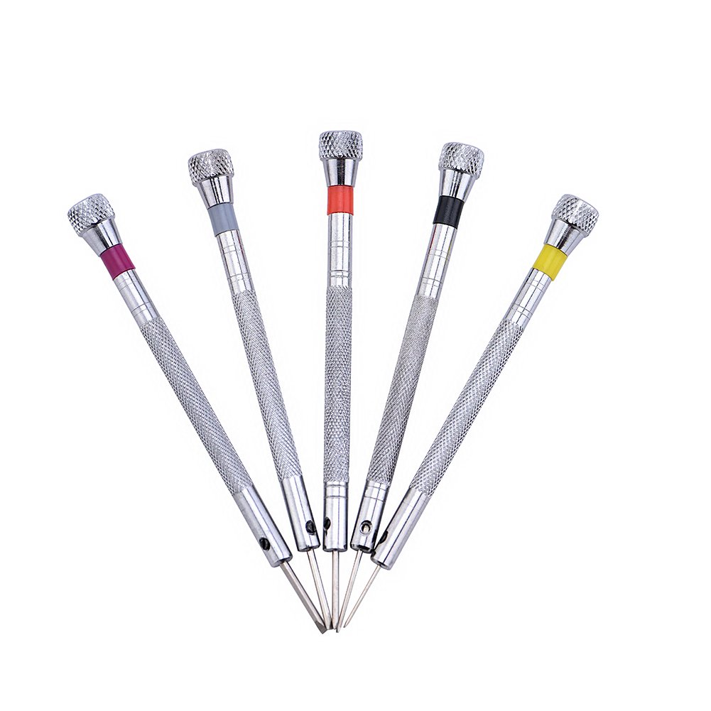 New Micro Precision Jewelry Screwdriver Set 5 PCS Colorful Heads 3 Inch
