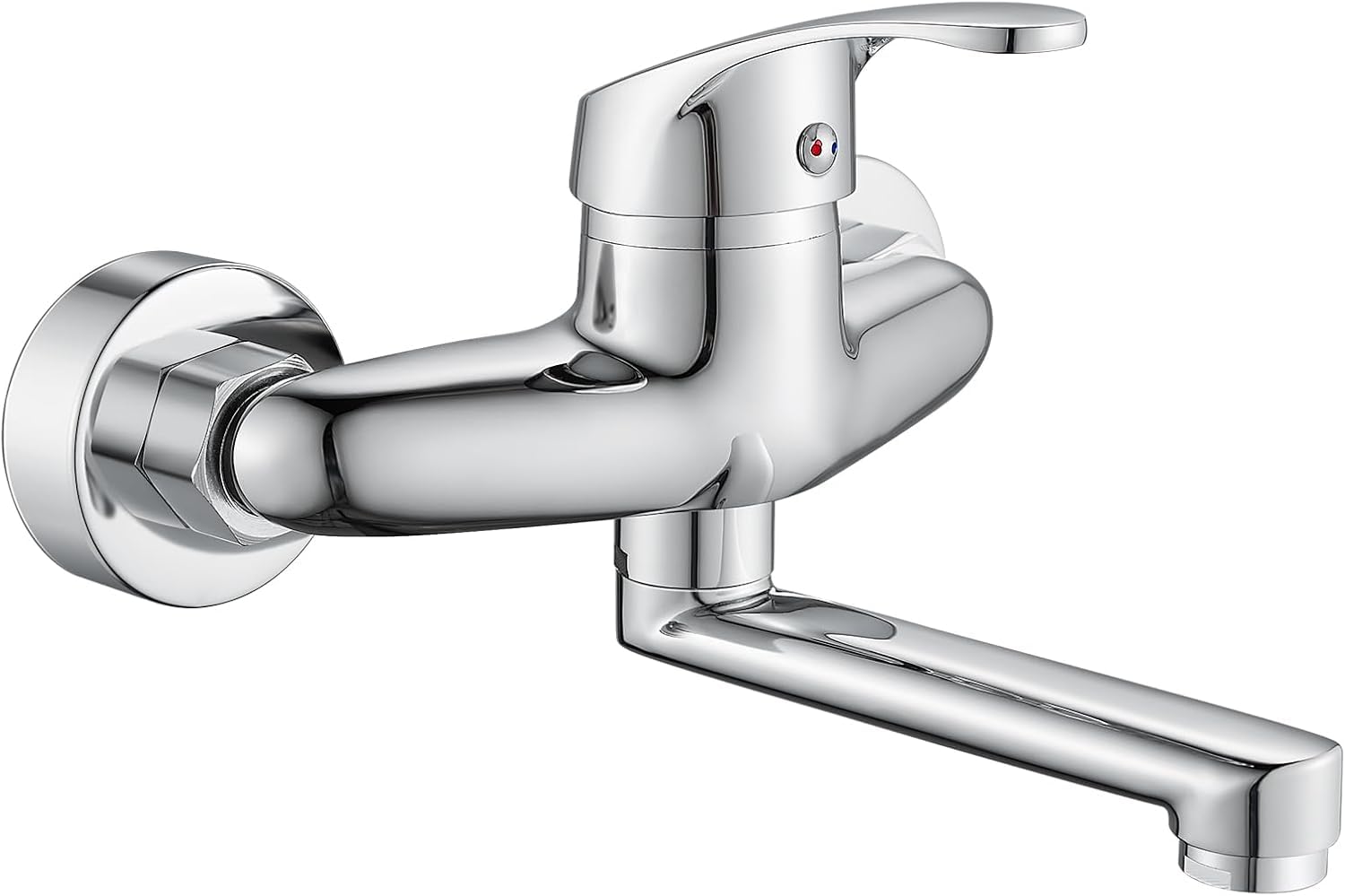 Ruspela Kitchen Sink Mixer Tap with Pull Out Spray Head, 3-Way Monobloc Kitchen Taps 1/2 Hole, Swivel Kitchen Faucet for Caravan Home Bar