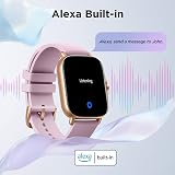 Amazfit GTS 2e Smartwatch Lilac Purple (Renewed) Thin Light Bezel-less view 7