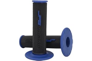 JFG RACING Dirt Bike Grips 7/8” Motorcycle Grip ATV Handlebar Grips Universal for TTR 110 125 YZ125 YZ250 YZ450F DRZ400 PW50 YFZ 350 450 Raptor 660 700 Dirt Pit Bike ATV Enduro Supermoto - Blue
