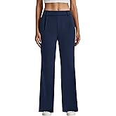 SEAJOJO Dress Pants Women High Waisted, Straight Business Casual Trousers Stretchy Work Slacks with Pockets