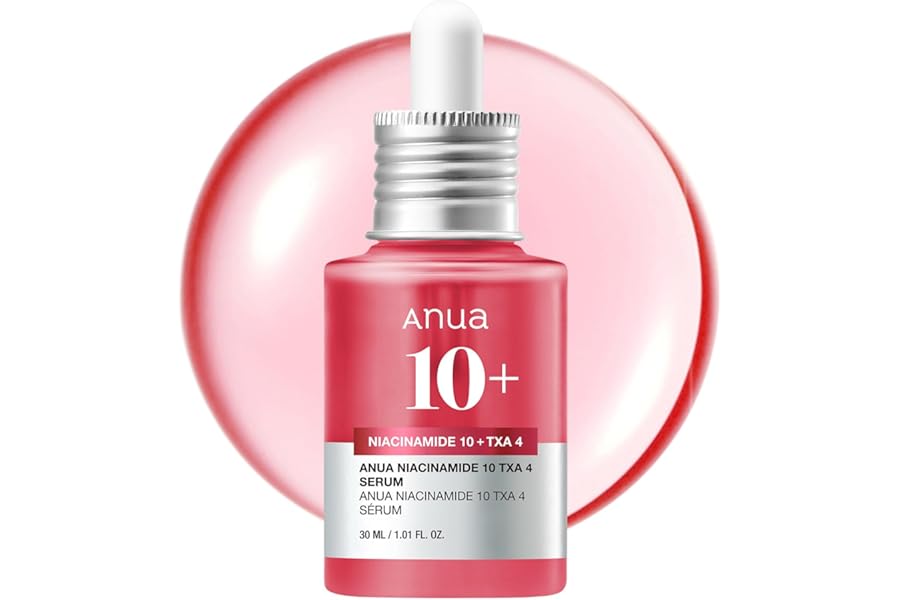 ANUA Niacinamide 10 + TXA 4 Serum, Hyaluronic Acid, Tranexamic acid, Facial Serum For GlassSkin, Glow Back Serum, Dark Spot Care, Postnatal Skincare, Korean Skincare (30ml/1.01 fl.oz)