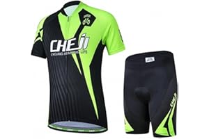 Value Sport Kids Cycling Jersey Set (Short Sleeve Reflective Jersey + Padded Shorts)