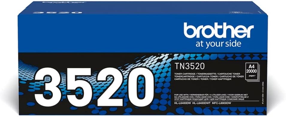 Brother TN-3520 Toner Cartridge Black Ultra High Yield 1 Pack