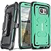 COVRWARE Galaxy S7 Edge [Aegis Series] + Full-Coverage Screen Protector, Heavy Duty Rugged Full-Body Armor Holster Case [Belt Swivel Clip][Kickstand] For Samsung Galaxy S7 Edge, Teal (CW-S7EG-AG12)