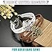 FINREZIO Multilayer Leather Bracelets for Women Girls Dragon Bracelets Set Adjustable Friendship Jewelry Brown White 2 PCS