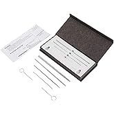 REPTI ZOO Snake Probe Kit 6 Pieces Round Ball Tip Professional Reptiles Snake Sexing Kit Probes Set