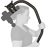 BackBadger Flex Massage Gun Holder for Hard to Reach Areas, Adjustable Ergonomic Handle, for Full-Body Muscle Pain Relief in Back, Neck, Shoulders, Legs, Feet, Compatible with Most Massage Guns