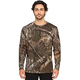 Realtree Men's Performance Camo Long Sleeve Hunting Shirt | UPF 30 Moisture-Wicking Outdoor Tee