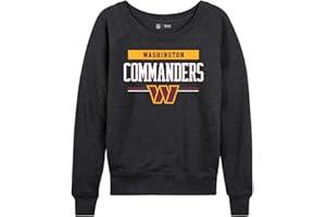 TEAM FAN APPAREL NFL Women's Plus Size Team Block Charcoal Crewneck- Tagless Pullover - Relaxed Raglan- Stay Cool and Stylish at Game Day