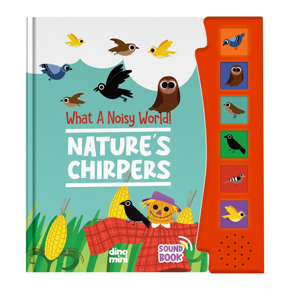 Photo 1 of DINO MINI - What A Noisy World - Nature's Chirpers - Sound Books for Toddlers - Musical Toys for Toddlers 3-5 - Musical Book for Preschoolers with 6 Different Sounds - Screen-Free Birthday Gifts