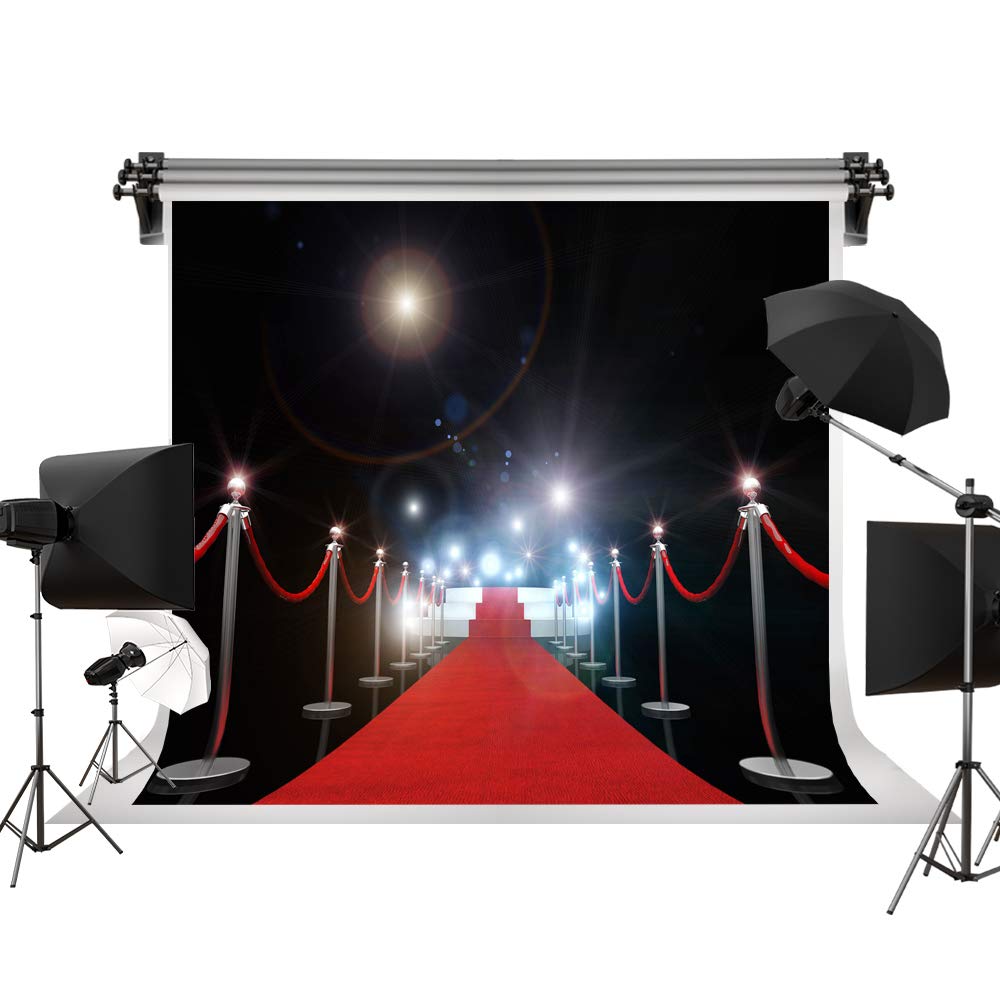 Kate Photo Backdrop Red Carpet Pattern Photography Background for Photo Props Superstar Photo Backdrop Collapsible Cloth Microfiber Portable Studio Photo Booth 10x6.5ft/3x2m