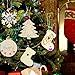 ZALALOVA Unfinished Christmas Wooden Ornaments, 166Pcs MSDS Approved Christmas Tree Ornaments 6 Styles Crafts Kit 33.6 Ft Jute Twine 50 Colorful Bells 6 Color Pens Christmas Crafts for Kids