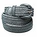 Eurosport Gray Braided Elastic Stretch Belt Size Large