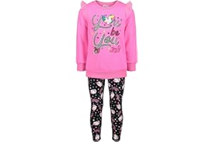 JoJo Siwa Girls Fleece Sweatshirt and Leggings Outfit Set Little Kid to Big Kid