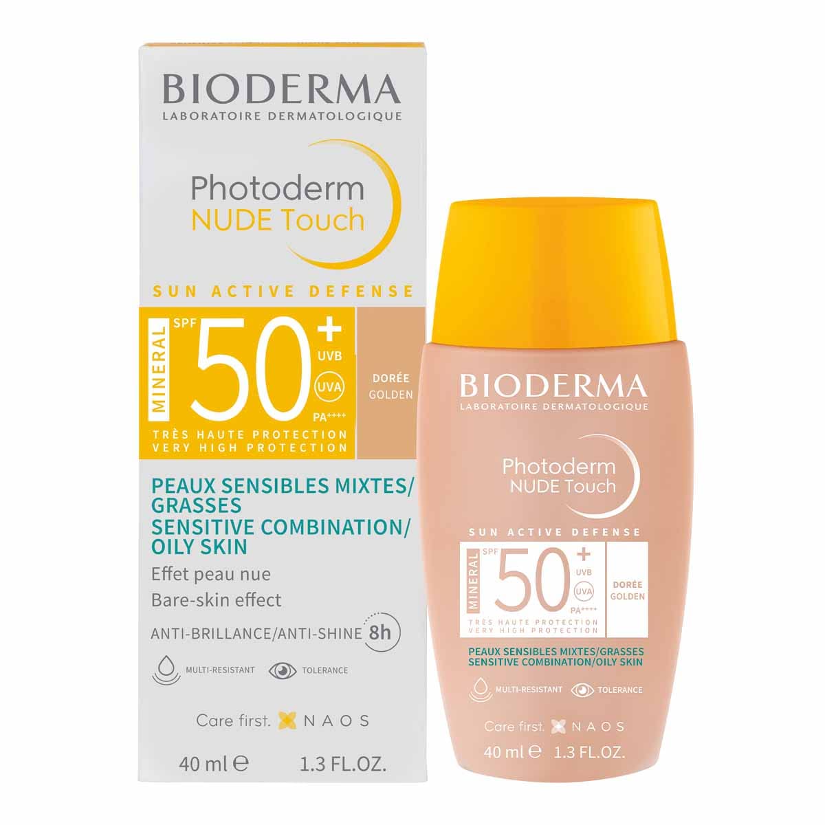 Bioderma Photoderm Nude Touch SPF 50+ 40ml - Golden