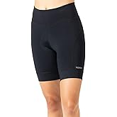 Terry Bike Shorts Women Padded Breakaway Hi Rise High Waist Cycling Shorts for Women with Padding, Compression Short