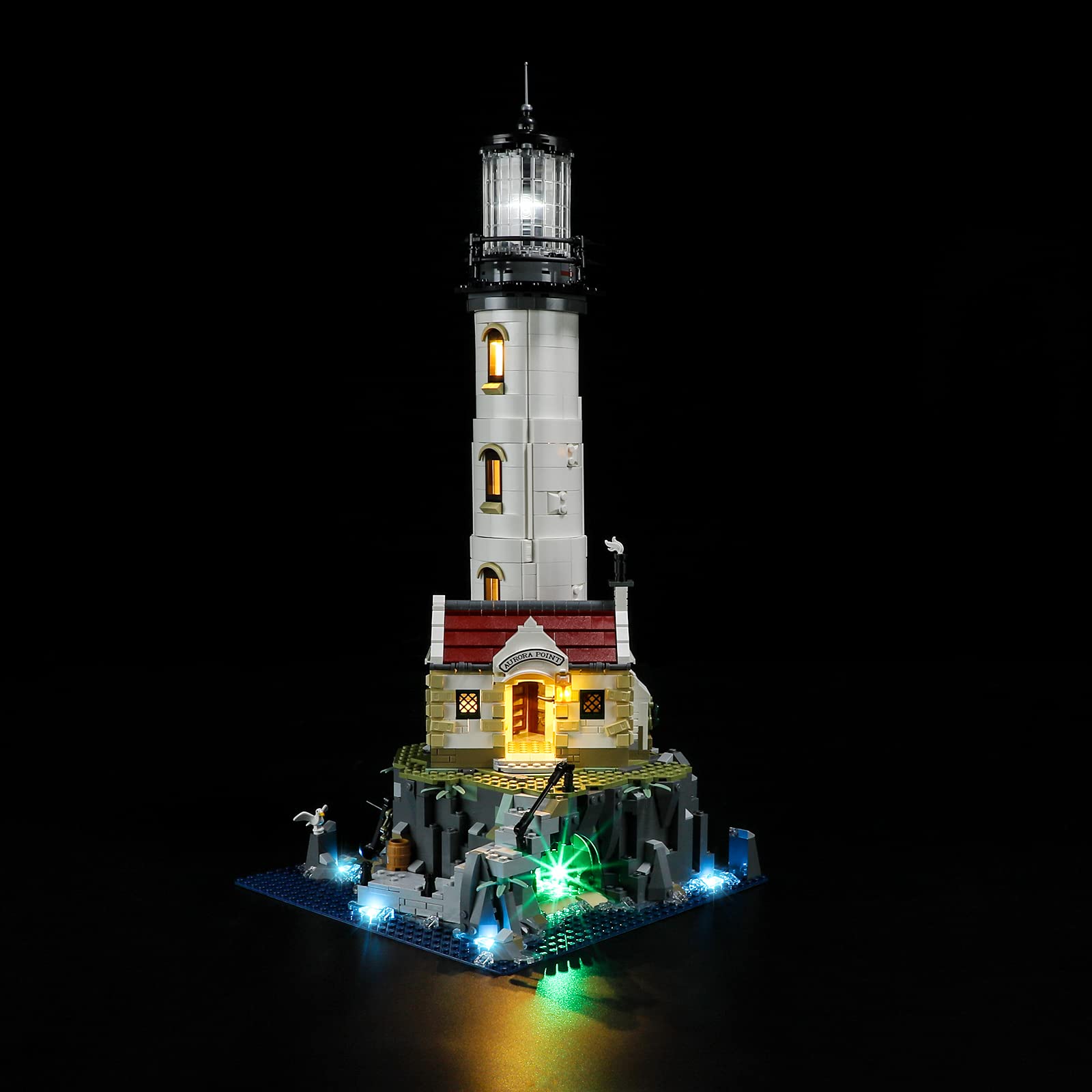 GEAMENT LED Light Kit Compatible with LEGO Motorized Lighthouse - Lighting Set for Ideas 21335 Model (Building Set Not Included)