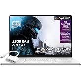 ASUS ROG Zephyrus G14 Copilot+ PC Gaming Laptop, 14" OLED 3K 120Hz, AMD Ryzen AI 9 HX 370, NVIDIA GeForce RTX 5070Ti, WiFi7, Win11, Platinum White, (32GB RAM |2TB SSD), w/USB Hub, W/GaLiMu