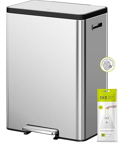 Amazon.com: simplehuman 48 Liter / 12.7 Gallon Touch-Bar Dual