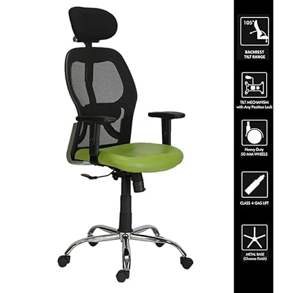 Green Soul New York High Back Mesh Office Chair Black And Green