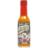 Torchbearer Sauces Zombie Apocalypse Ghost Chili Hot Sauce, 5oz Featured on Hot Ones Ghost Pepper &amp; Habanero Hot Sauce, Heat Level 8 - Almost Sweet Yet Terrifying - All Natural, Extract-Free