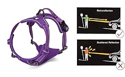 JUXZH Soft Front Dog Harness .Best Reflective No