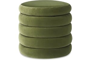 Jennifer Taylor Home Fuji 19" Upholstered Boucle Round Storage Ottoman