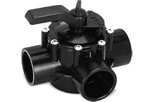 LANMUN 4717 3-Port Valve 2 to 2-1/2 Inch Compatible with Jandy 4717 3-Port 2 to 2-1/2 Inch Positive Seal NeverLube Valve,Suitable for Above-ground Swimming Pools, Hot Tubs and Spas