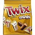 TWIX Minis Size Caramel Chocolate Cookie Candy Bars Bulk Pack, Sharing Size, 9.7 oz Bag (Pack of 8)