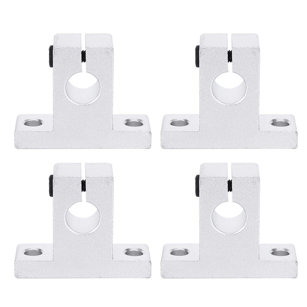 Garosa 4pcs SK10 Linear Motion Rail Clamping Guide Support for 10mm Dia Shaft, Aluminum Alloy Shaft Bracket Hardware Fastener Rail Accessory Industrial Tool,Brackets and connecting plates
