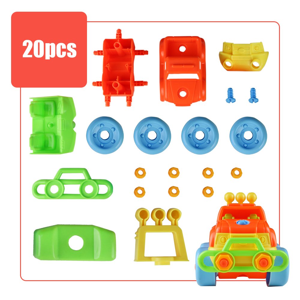 Montage Auto Spielzeug Konstruktion Spielzeug SUV Modell 2 in 1 für Kinder Jungen