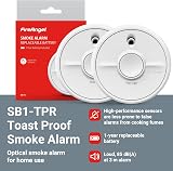 FireAngel SB1-R Smoke Alarm 2 Pack Toast Proof Optical 9V Battery view 2