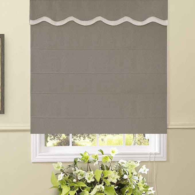 Artdix Roman Shades Blinds Window Shades Grey 20 W x 48L